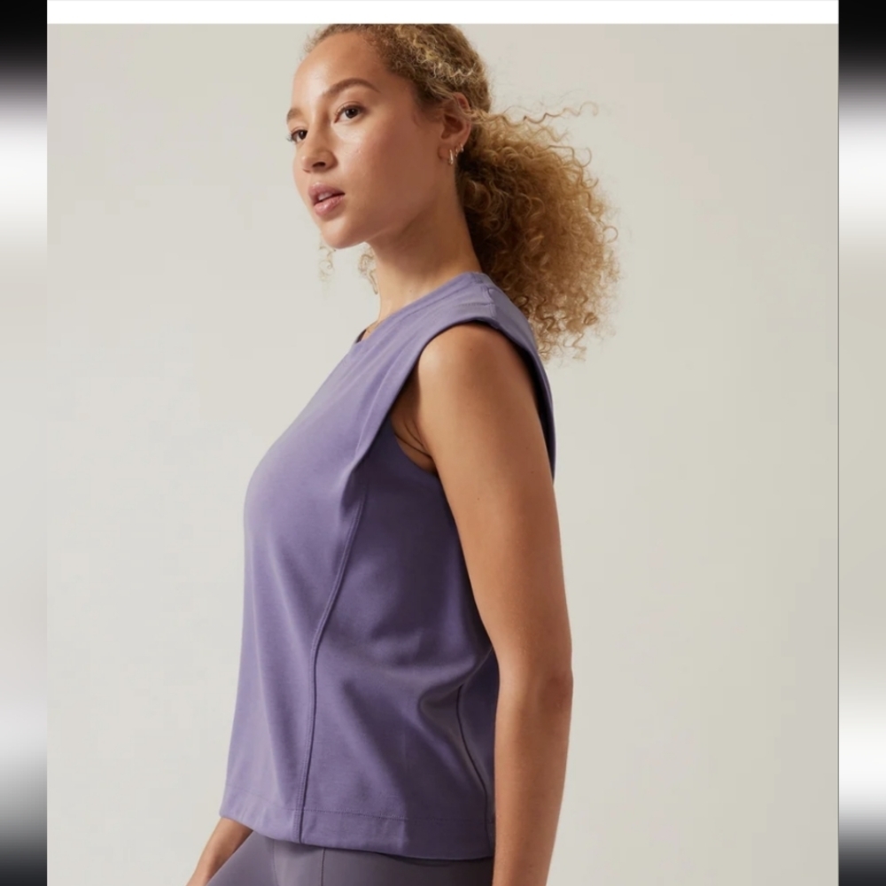 NWOT ATHLETA SEASOFT TANK SWEATSHIRT - Picture 5 of 9